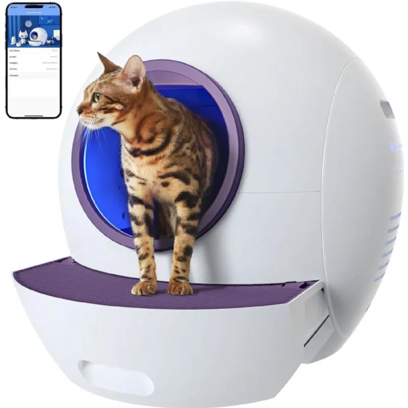 Elspet Smart Pro Akıllı Otomatik Kedi Tuvaleti , App Kontrol , UV Temizleme