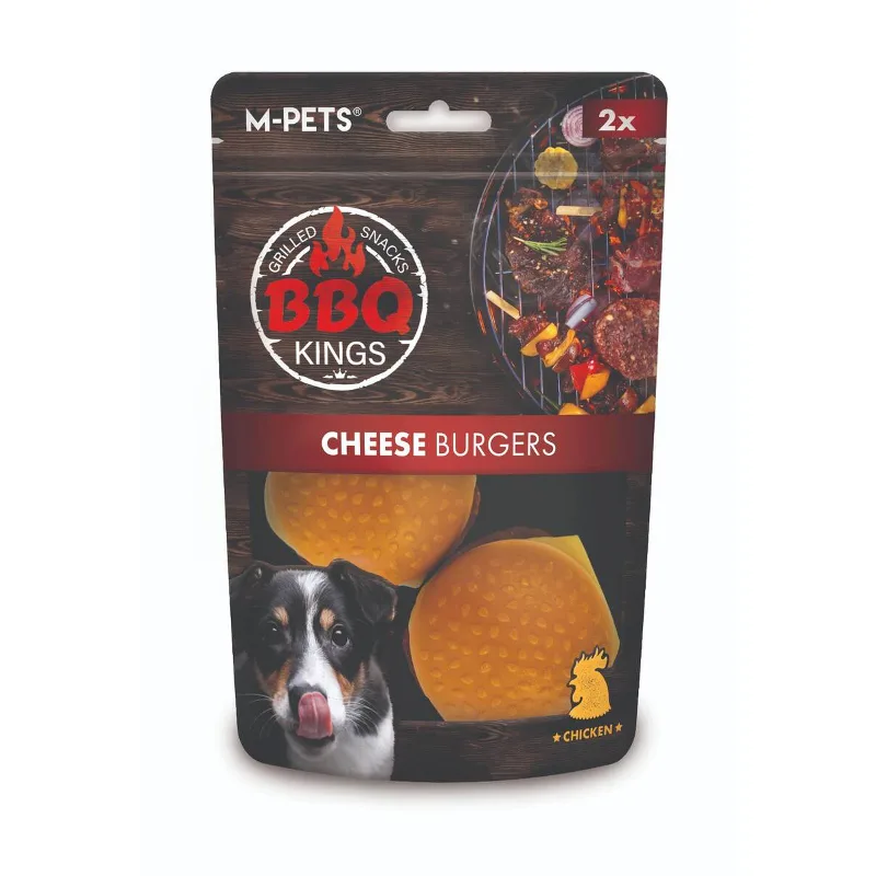 M-Pets Bbq Kings Cheese Burgers Chicken Ödül 130Gr
