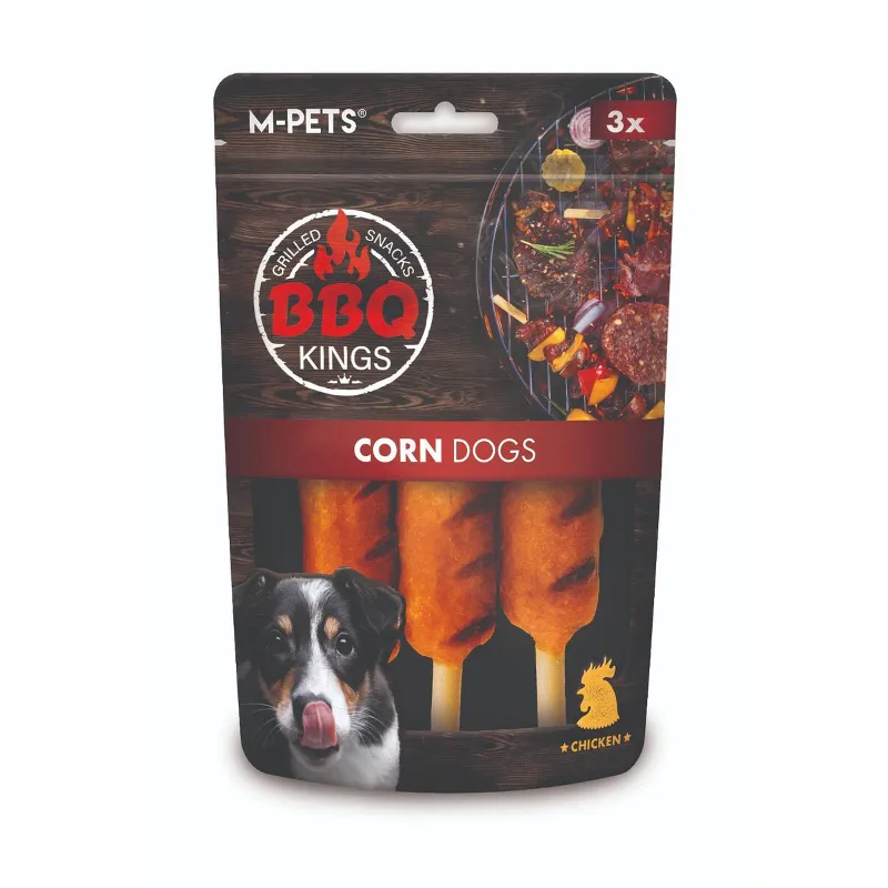 M-Pets Bbq Kings Corn Dogs Chicken Ödül 90Gr