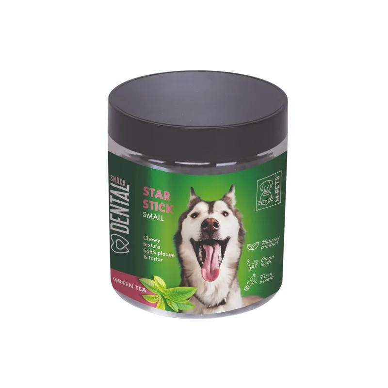 M-Pets Dental Snack Green Tea Star Stick Small Ödül 170Gr