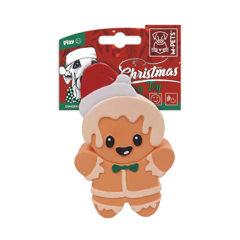 M-Pets Christmas Gingerbread Man Köpek Oyuncağı