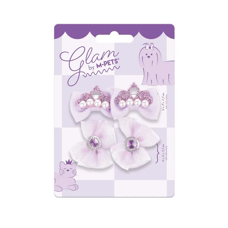 M-Pets Glam Köpekler İçin Aksesuar Toka Purple