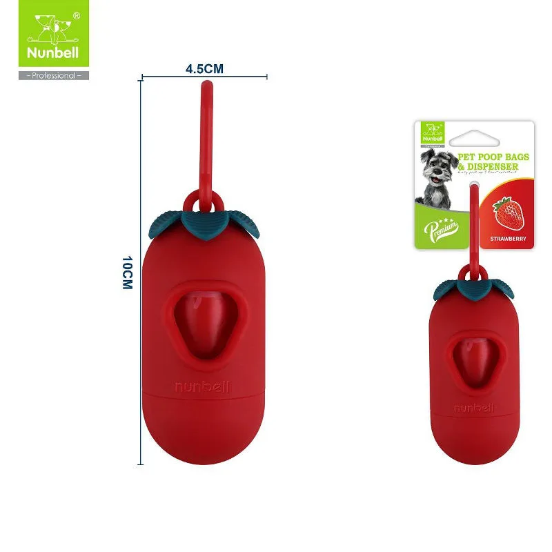 Nunbell Yedekli Dışkı Torbası Tekli (Çilekli)